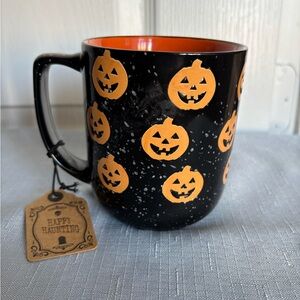 Jack O Lantern large Halloween, black and orange coffee mug NEW pumpkin 🎃
